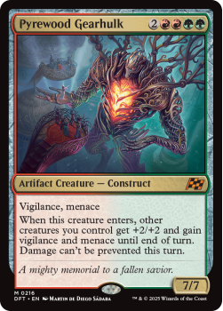Pyrewood Gearhulk single card from Magic the Gathering