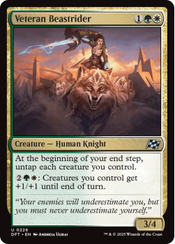 Veteran Beastrider single card from Magic the Gathering