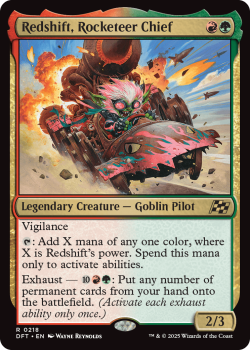 Redshift, Rocketeer Chief (FOIL) single card from Magic the Gathering