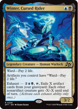 Winter, Cursed Rider single card from Magic the Gathering