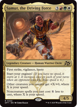 Samut, the Driving Force single card from Magic the Gathering
