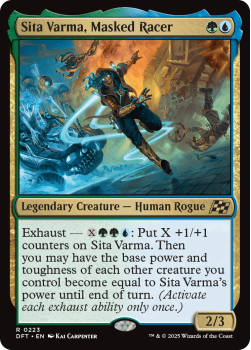 Sita Varma, Masked Racer single card from Magic the Gathering