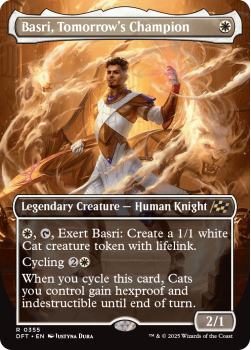 Basri, Tomorrow's Champion (BORDERLESS) single card from Magic the Gathering