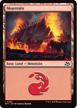 Mountain (FOIL) single card from Magic the Gathering