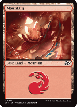 Mountain (FOIL) single card from Magic the Gathering