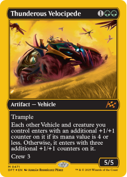 Thunderous Velocipede (FIRST PLACE FOIL) single card from Magic the Gathering