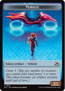 Vehicle // Pilot Token single card from Magic the Gathering