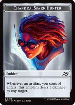 Emblem Chandra, Spark Hunter // Vehicle Token single card from Magic the Gathering