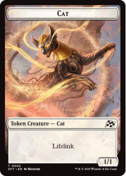 Cat // Thopter Token single card from Magic the Gathering