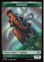 Zombie // Elephant Token : 003 AETHERDRIFT - Magic the Gathering Single Card - Image 2