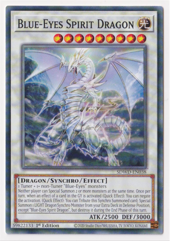 top otk decks yugioh Blue-Eyes Spirit Dragon (Purple) - LDS2-EN020 - Ultra Rare main image 1