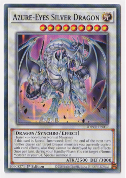 Azure-Eyes Silver Dragon (Common) single card from Yu-Gi-Oh!