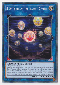 Hieratic Seal of the Heavenly Spheres (Common) single card from Yu-Gi-Oh!