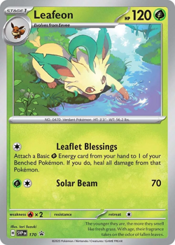 Leafeon SVP170 (COSMOS HOLO) - Pokemon Single Promotional Card