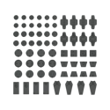 30MM Customize Material (Decoration Parts 1 Gray) - Image 2