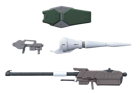 Gundam Option Parts Set Gunpla 11 (Smoothbore Gun for Barbatos) - Image 2