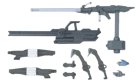 Gundam Option Parts Set Gunpla 12 (Large Railgun) - Image 2