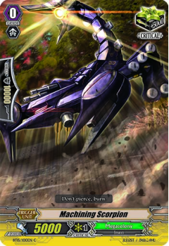 Machining Scorpion single card from Cardfight!! Vanguard