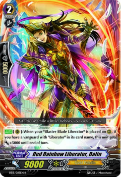 Red Rainbow Liberator, Balin single card from Cardfight!! Vanguard