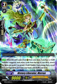 History Liberator, Merron single card from Cardfight!! Vanguard