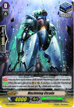 Machining Cicada single card from Cardfight!! Vanguard