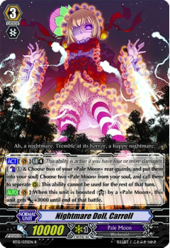 Nightmare Doll, Carroll single card from Cardfight!! Vanguard