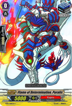 Flame of Determination, Puralis single card from Cardfight!! Vanguard