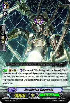 Machining Tarantula single card from Cardfight!! Vanguard