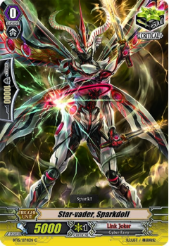Star-vader, Sparkdoll single card from Cardfight!! Vanguard