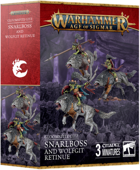 Gloomspite Gitz Snarlboss and Wolfgit Retinue