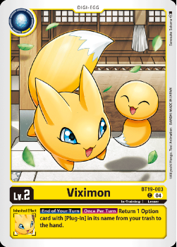 Viximon single card from Digimon Card Game