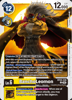 BanchoLeomon single card from Digimon Card Game
