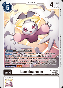 Luminamon single card from Digimon Card Game