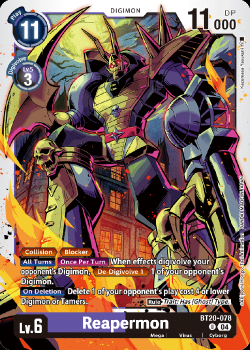 Reapermon single card from Digimon Card Game