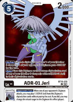 ADR-01 Jeri single card from Digimon Card Game