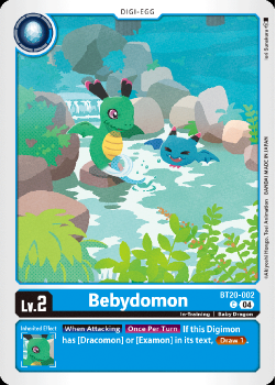 Bebydomon single card from Digimon Card Game