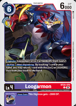 Loogarmon single card from Digimon Card Game