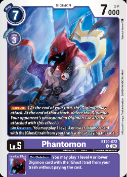 Phantomon single card from Digimon Card Game