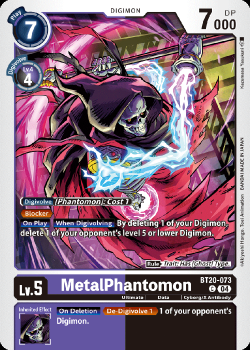 MetalPhantomon single card from Digimon Card Game