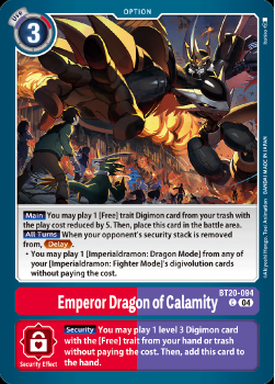 Emperor Dragon of Calamity single card from Digimon Card Game