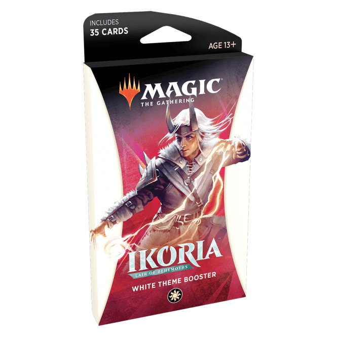 Magic the Gathering : Ikoria: Lair of Behemoths - Theme Booster Pack WHITE (35 cards) Magic the Gathering : Ikoria: Lair of Behemoths - Theme Booster Pack WHITE (35 cards)