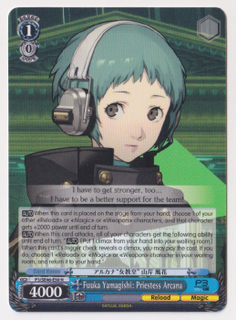 Fuuka Yamagishi: Priestess Arcana single card from Weiss/Schwarz