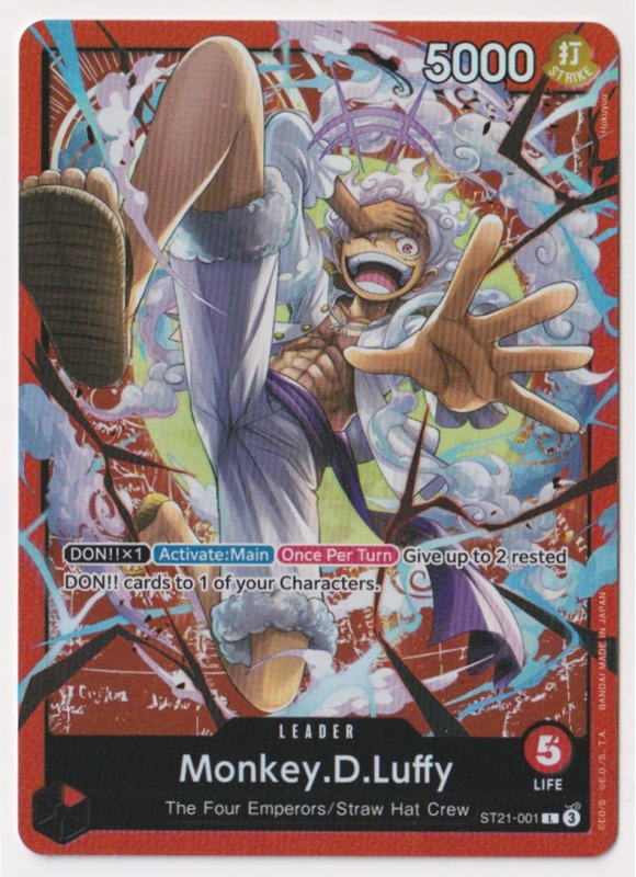 Monkey.D.Luffy : ST21-001 STARTER DECK EX: GEAR 5 - One Piece Single Card Monkey.D.Luffy : ST21-001 STARTER DECK EX: GEAR 5 - One Piece Single Card