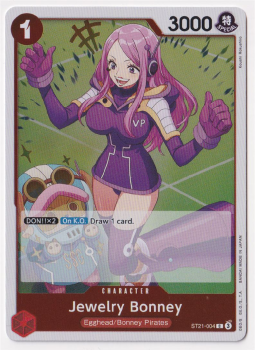 Jewelry Bonney single card from One Piece Card Game