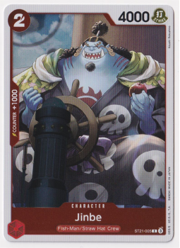 Jinbe single card from One Piece Card Game