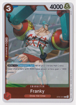 Franky single card from One Piece Card Game