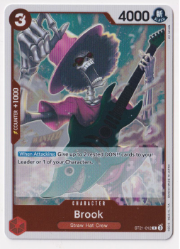 Brook single card from One Piece Card Game