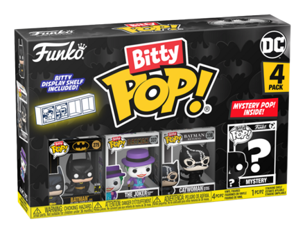 Pop! Batman - Bitty Pop Batman, The Joker and Catwoman