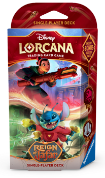 Disney Lorcana Reign of Jafar Starter Deck - Mulan and Stitch