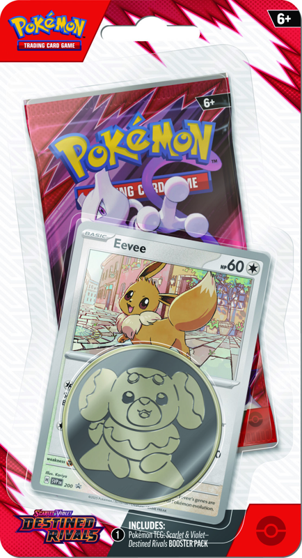 Destined Rivals Blister Pack | Eevee | Pokemon Destined Rivals Blister Pack | Eevee | Pokemon